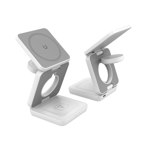 3-in-1 Wireless Charger — Foldable, Fast, and Compatible with Apple and Huawei ⚡